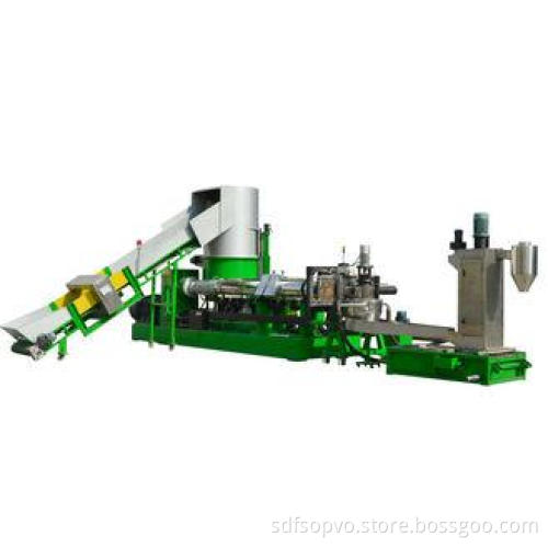 Waste Plastic Granules Making Machine with Water Ring Die F